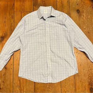 Brooks Brothers Men's Blue Plaid Dress Shirt
